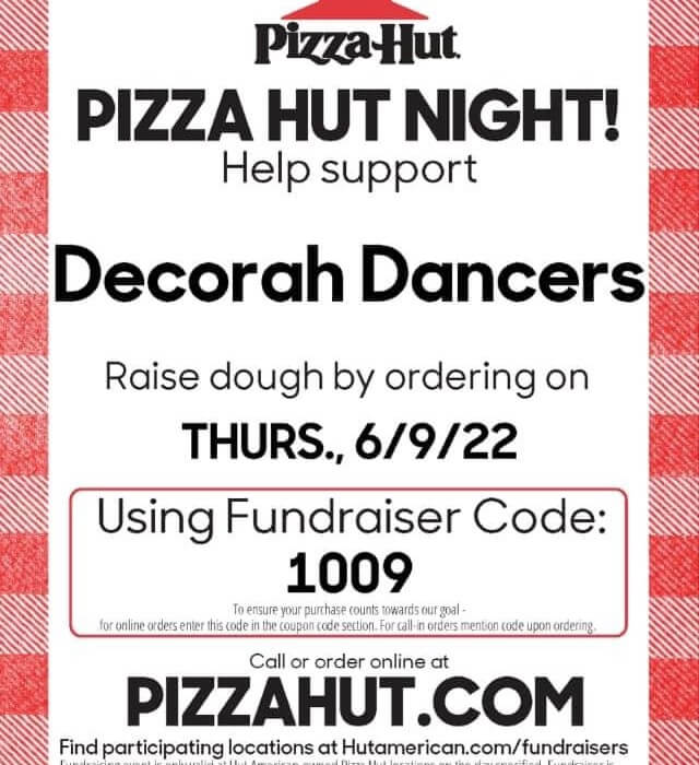 Post Photo for Pizza Hut night to support Decorah Dancers